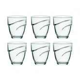6 Tumblers in Tempered Glass Wave
